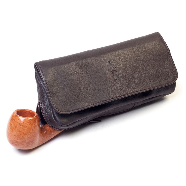 Savinelli-Portatabacco e Pipa Marrone