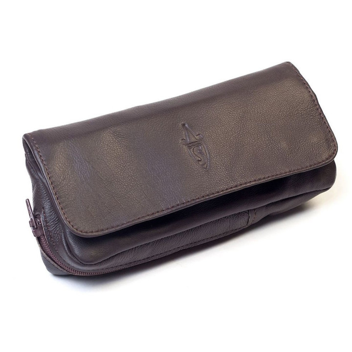 Savinelli- Leather Pouch Brown
