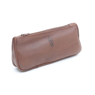 Savinelli- Leather Pouch Cognac Vintage