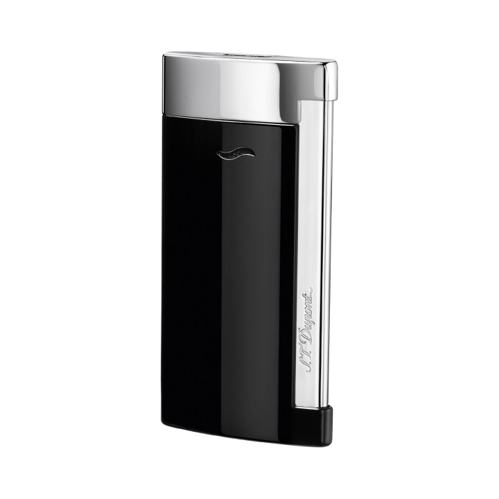 St Dupont Lighter Slim 7 Black Laquer