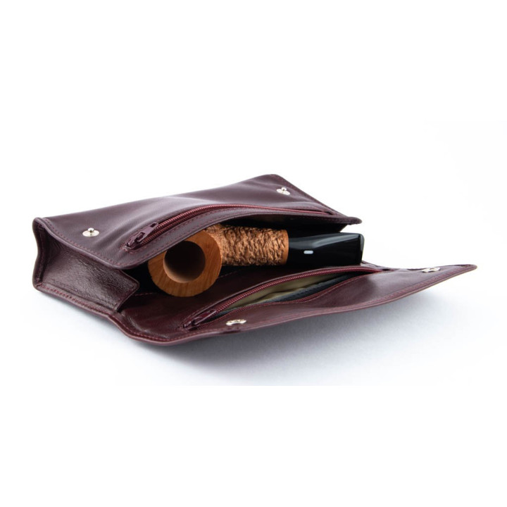 Lubinski Tobacco Pouch and Pipe Bordeaux