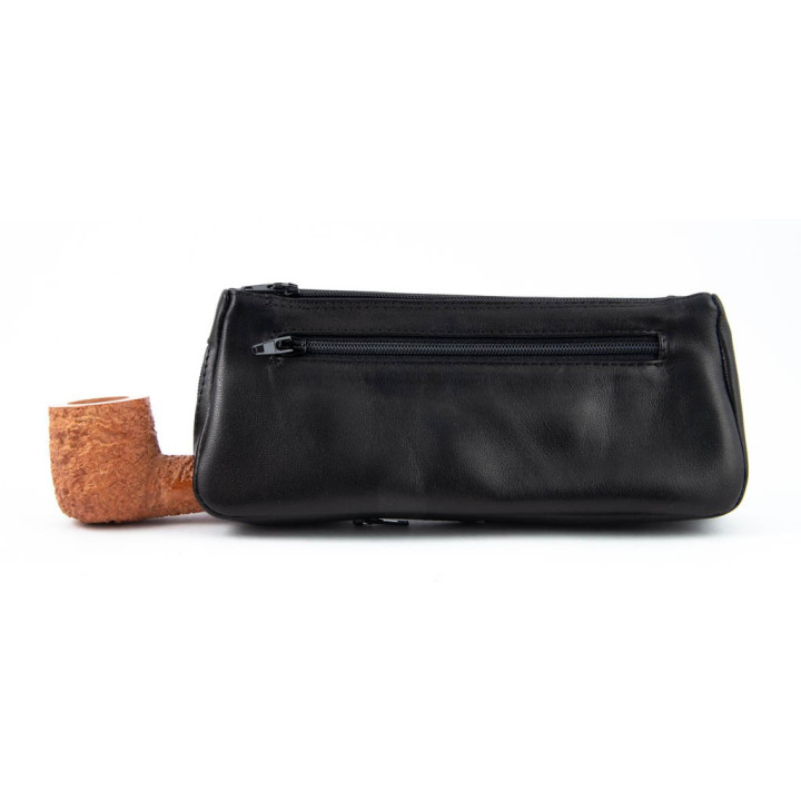 Lubinski Porta Tabacco e Pipa Pelle Nero