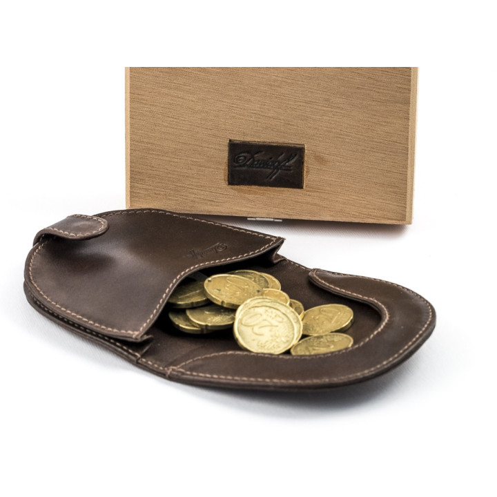 Davidoff - Portamonete Pelle Marrone