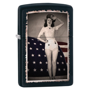 Lighter Zippo  Flag Woman