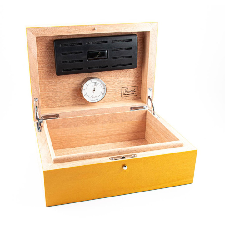 Gentili Umidificatore per Sigari Bolivar Giallo