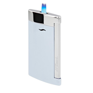 St Dupont Lighter Slim 7 Baby Blue / Chrome