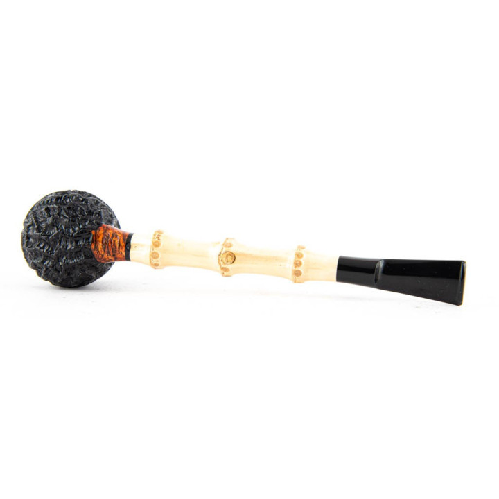 Pipe Mike Bay Apple Rusticated W Bamboo