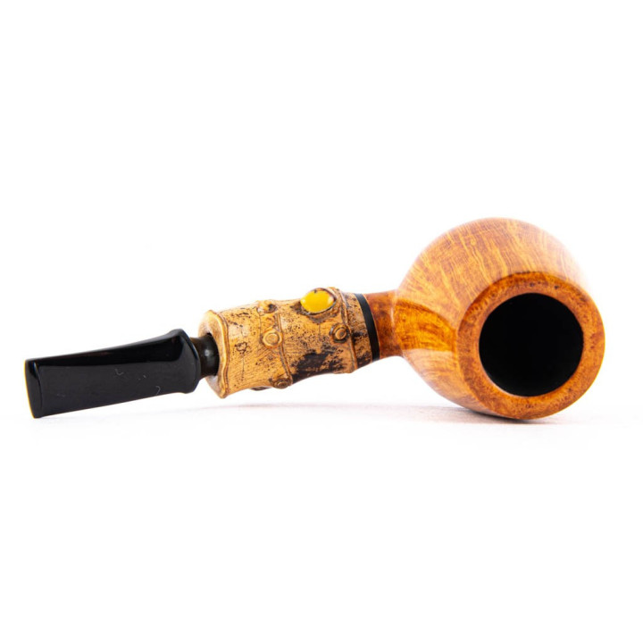 Pipa Doctor's - Double Flash Bent Brandy Bamboo