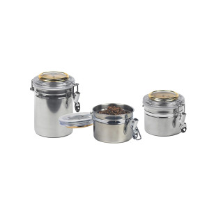 Lubinski - Vaso Tabacco 100gr in Acciaio