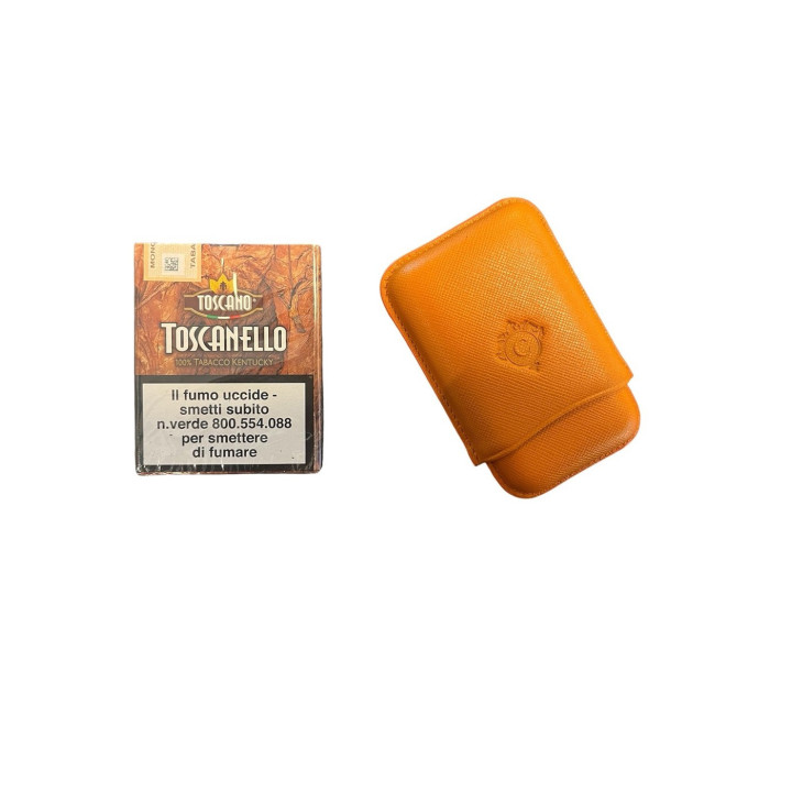 Cartujano - Luxury Leather  Case for 3 toscani