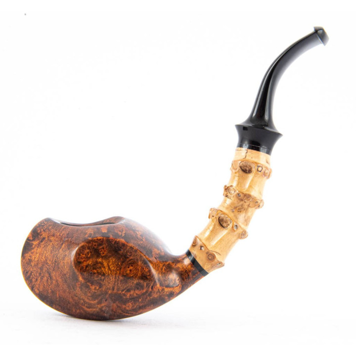 Pipa C-Pipe Bent Dragon W Bamboo
