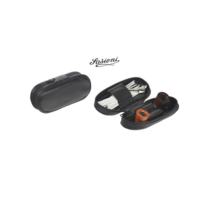 Sasieni 2 Pipes & Accessories Leather Case