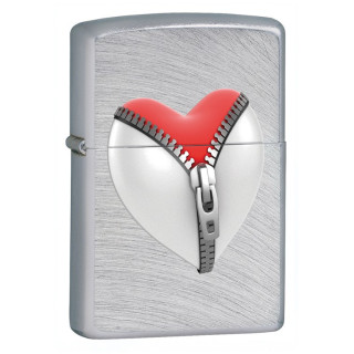 zipper Heart Zippo Art 28327